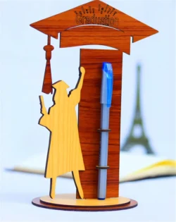 Graduation gift wooden pen holder 3mm