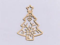 Holiday snowflake christmas tree ornament