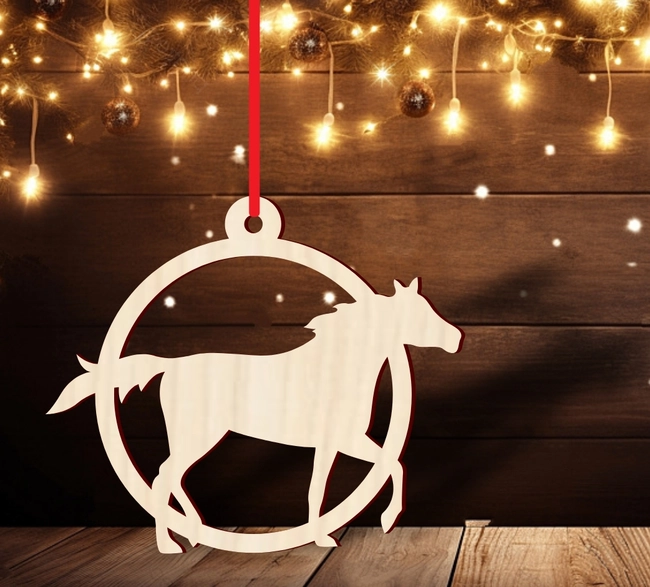 Horse christmas ornament