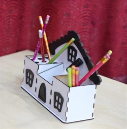 House design pencil holder office desk organizer pen stand 3mm