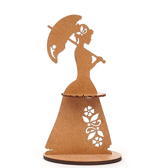 Lady napkin holder