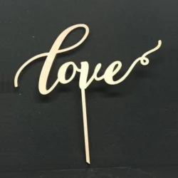 Love cake topper for valentine day