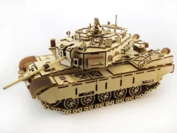 Military tank 3d wood model