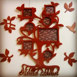 Multi Shape Family Tree Photo Collage Frame