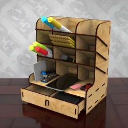 Multifunctional desktop organizer with drawers