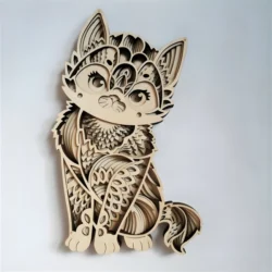 Multilayer 3D Cat Mandala