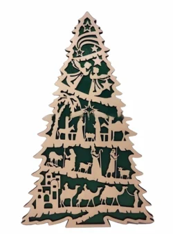 Nativity tree with stand