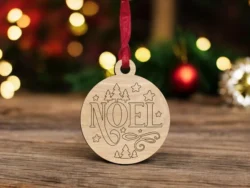 Noel christmas tree decoration vector