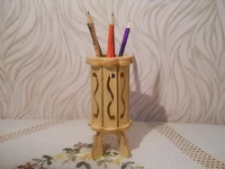 Octagonal Table Pencil Holder Stand