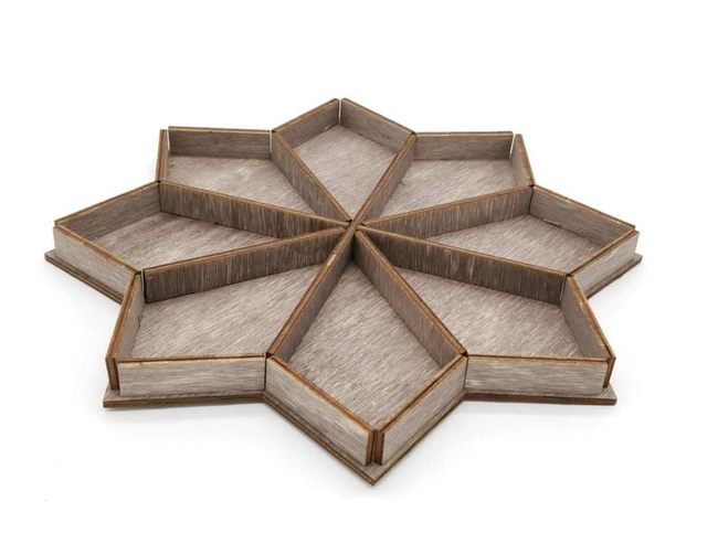 Octagram Divided Serving Tray