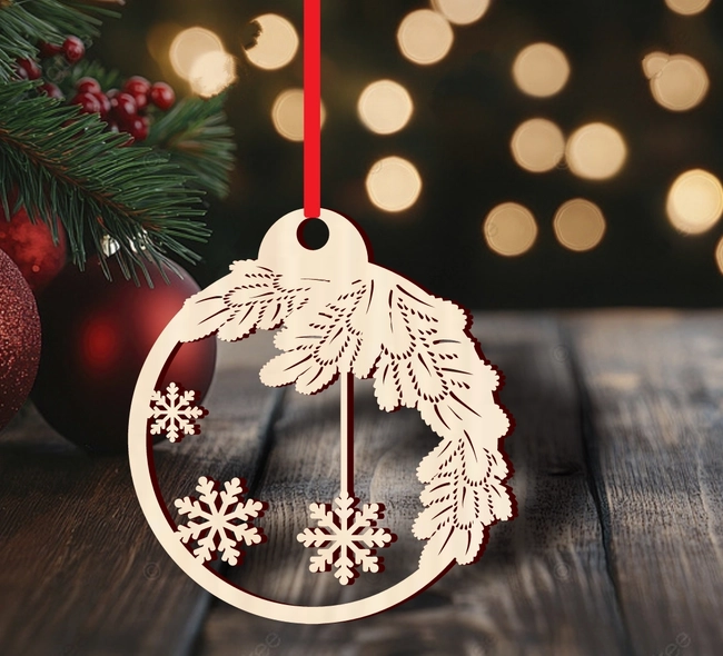 Ornate bauble christmas tree decoration