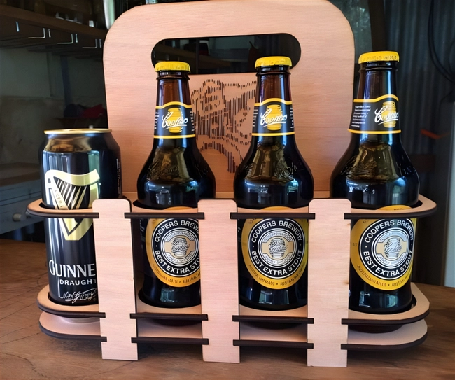 Pack Wood Beer Caddy