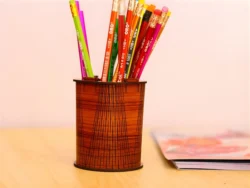 Pen holder template living hinge pattern