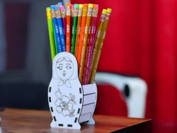 Pencil holder matryoshka doll pen box