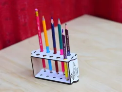 Pencil holder template