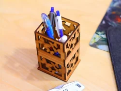 Pencil holder wooden pen organizer pencil box