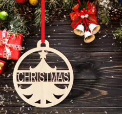 Personalized christmas tree bauble