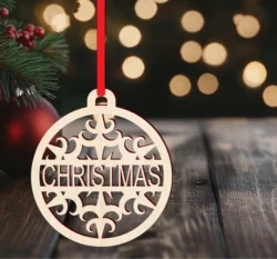 Personalized decorative christmas bauble