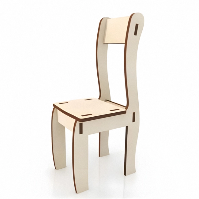 Plywood chair for dolls