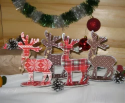 Plywood deer christmas decoration