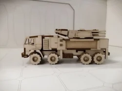 Russian pantsir missile system 3d wood model