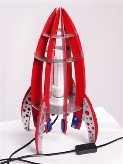 Space Rocket Night Light Lamp