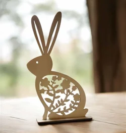 Spring rabbit table centerpiece decoration