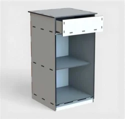 Storage cabinet with drawer