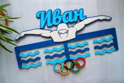 Swimming Medal Display Hanger