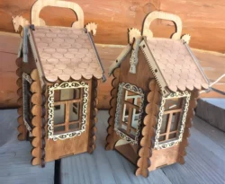 Tea Bag House with Horses