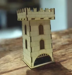 Tea bag dispenser castle