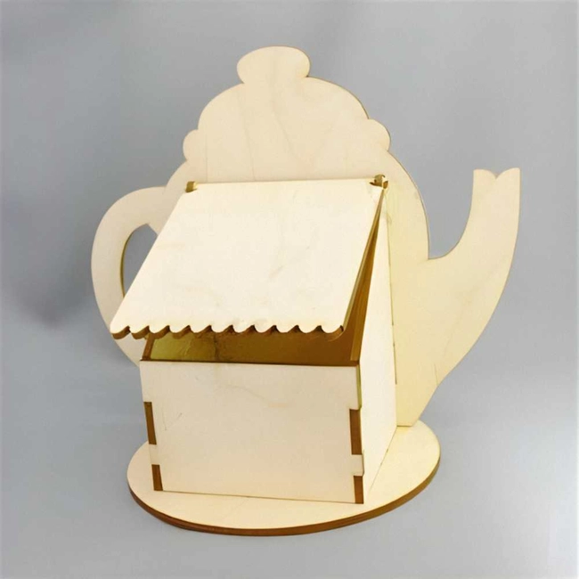 Teapot shaped tea bag house