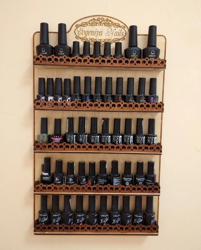 Tier Nail Polish Wall Rack