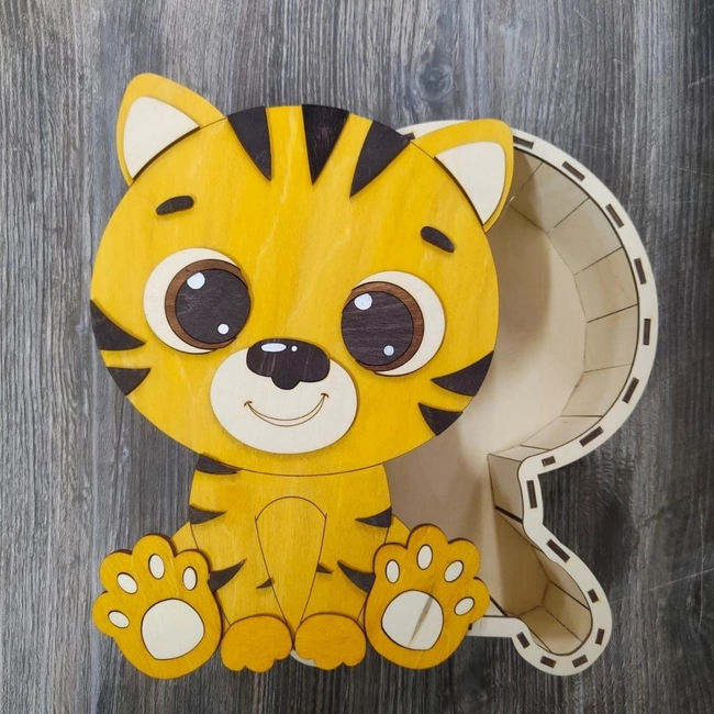 Tiger cute gift box