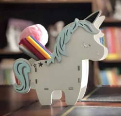 Unicorn horse pencil holde