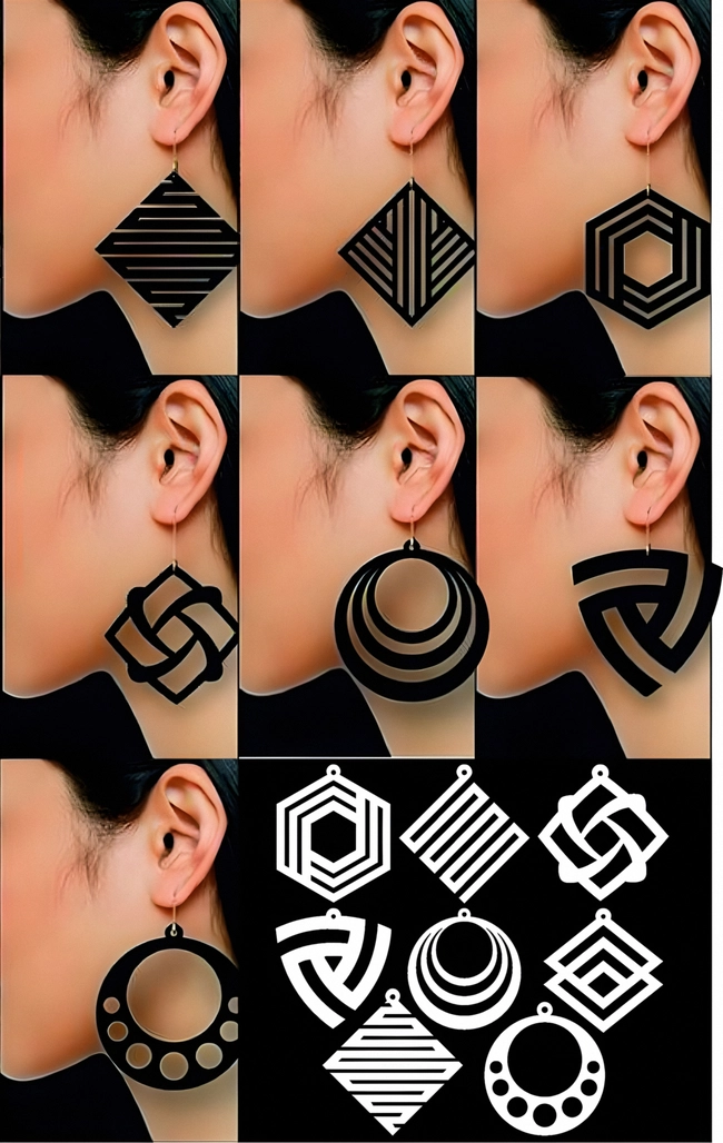 Unique Wood Earring Collection