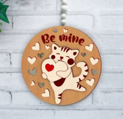 Valentine round sign