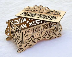 Vintage casket jewelry box