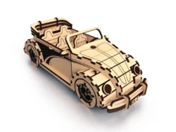 Volkswagen fusca beetle convertible 3d wood model