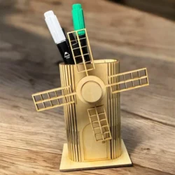 Windmill pen holder