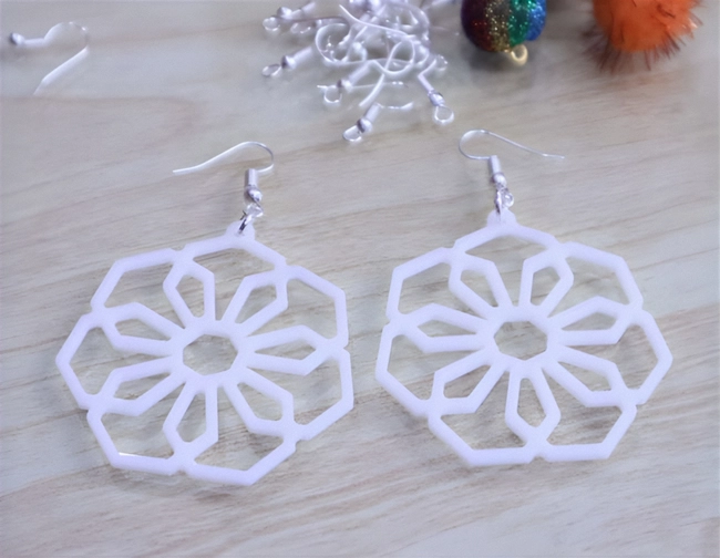 Women acrylic earrings