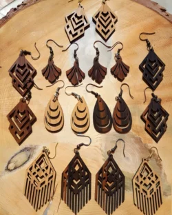 Wood Jewelry Earrings Bundle