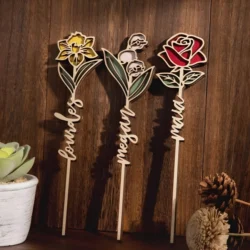 Wooden Flower Collection Gift for Lover