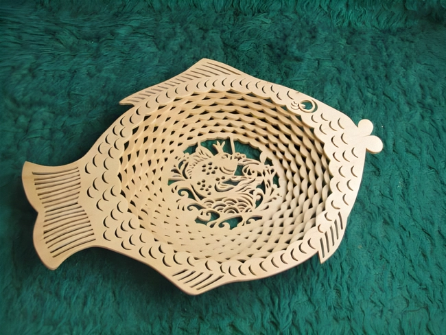 Wooden Multi Layer Goldfish Dish