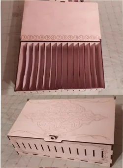 Wooden box with cells free