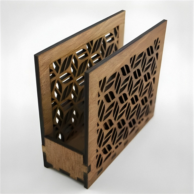 Wooden carved napkin holder wooden napkin stand