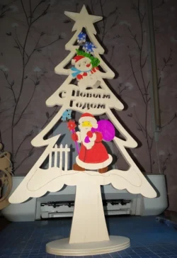 Santa claus christmas tree decoration