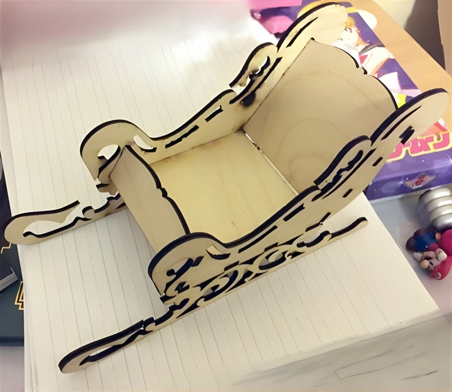 sleigh 3mm laser cut free ve