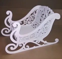 sleigh candy dish laser cut free ve