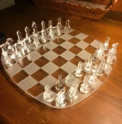 Acrylic chess game set